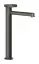Смеситель для раковины Gessi Anello, высокий, длинный излив, цвет Black Metal Brushed PVD