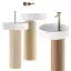 Смеситель для раковины Gessi Anello, высокий, длинный излив, цвет Black Metal Brushed PVD