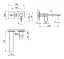 Cмеситель для раковины Gessi Inverso, встраиваемый, настенный, внешние части, цвет Brushed Brass PVD