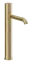 Cмеситель для раковины Gessi Habito, высокий, без донного клапана, с соединительными шлангами, цвет Brushed Brass PVD