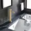 Смеситель для раковины Gessi Origini высокий, без донного клапана, в комплект входит отделочная вставка, цвет Brushed Brass PVD