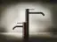 Смеситель для раковины Gessi316 Flessa, высокий, с длинным изливом, без донного клапана, цвет Black Metal Brushed PVD
