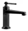 Смеситель для раковины Gessi Venti20, без донного клапана, цвет Black Metal PVD