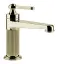 Смеситель для раковины Gessi Venti20, без донного клапана, цвет Brass PVD