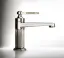 Смеситель для раковины Gessi Venti20, с донным клапаном, цвет Finox Brushed Nickel