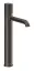 Смеситель для раковины Gessi Habito, высокий, без донного клапана, цвет Black Metal Brushed PVD