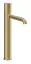 Смеситель для раковины Gessi Habito, высокий, h337 мм, без донного клапана, цвет Brushed Brass PVD