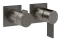 Cмеситель для душа Gessi Inverso, настенный, на 2 выхода, внешняя часть, цвет Black Metal Brushed PVD