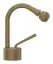 Смеситель для биде Gessi Goccia, без донного клапана, цвет Antique Brass