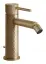 Смеситель для биде Gessi316, однорычажный, с донным клапаном, цвет Warm Bronze Brushed PVD