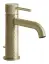Смеситель для раковины Gessi316, однорычажный, с донным клапаном, соединительными шлангами, цвет Brass Brushed PVD