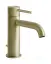 Смеситель для раковины Gessi 316, однорычажный, с донным клапаном, цвет Brass Brushed PVD
