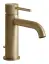 Смеситель для раковины Gessi316, однорычажный, с донным клапаном, цвет Warm Bronze Brushed PVD