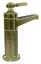 Смеситель для раковины Gessi Venti20, без донного клапана, цвет Brushed Brass PVD