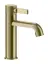 Смеситель для раковины Gessi Inciso, с донным клапаном, цвет Brass Brushed PVD