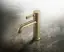 Смеситель для раковины Gessi Inciso, с донным клапаном, цвет Brass Brushed PVD