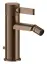 Смеситель для биде Gessi Inciso, донный клапан, цвет Copper Brushed PVD