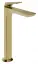Смеситель для раковины Gessi Ventaglio, ø50x202 мм, с донным клапаном, цвет Brushed Brass PVD