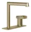 Смеситель для раковины Gessi Anello, без донного клапана, цвет Warm Bronze Brushed PVD