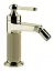 Смеситель для биде Gessi Venti20, с донным клапаном, цвет Brass PVD