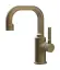 Cмеситель для раковины Gessi Inciso, h215 мм, без донного клапана, цвет Antique Brass