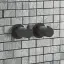 Термостат Gessi 316, встраиваемый, на 2 выхода, цвет Matte Black