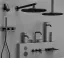 Смеситель для раковины Gessi316, высокий, с длинным изливом, без донного клапана, цвет Black Metal Brushed PVD