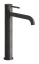 Смеситель для раковины Gessi316, высокий, с длинным изливом, без донного клапана, цвет Black Metal Brushed PVD