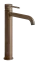Смеситель для раковины Gessi316, высокий, с длинным изливом, без донного клапана, цвет Copper Brushed PVD