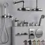 Cмеситель для душа Gessi Venti20, настенный, на 2 выхода, внешняя часть, цвет Warm Bronze Br. PVD