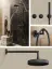 Термостат Gessi Anello, настенный, встраиваемый, на 2 потребителя, цвет Black Metal Brushed PVD
