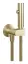 Гигиенический душ Gessi Tondo, с лейкой, шлангом, шланговым подсоединением и держателем лейки, с предохранительным клапаном, ширина 75 мм, цвет Brushed Brass PVD