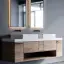Смеситель для раковины Gessi316, встраиваемый, на 3 отверстия, с изливом, без донного клапана, внешние части, цвет Black Metal Brushed PVD