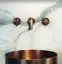 Cмеситель для раковины Gessi Inciso, на 3 отверстия, c средним изливом, без донного клапана, встраиваемый, цвет Copper Brushed PVD