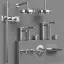 Верхний душ Gessi Anello, регулируемый, с кронштейном, цвет Chrome
