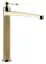 Смеситель для раковины Gessi Venti20, 55x255 мм, с донным клапаном, цвет Brass PVD