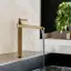 Смеситель для раковины Gessi Venti20 высокий, с донным клапаном, цвет Warm Bronze Br. PVD