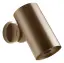 Верхний душ Gessi Spotwater, настенный, поворотный, функция тумана, Ø79 мм, цвет Warm Bronze Brushed PVD