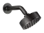 Верхний душ Gessi Inciso, Ø180 мм, шарнирный, с настенным держателем, цвет Black Metal Brushed PVD