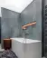 Смеситель для ванны/душа Gessi Anello, настенный, однорычажный, встраиваемый, h245 мм, внешняя часть, цвет Brushed Brass PVD