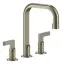 Смеситель для раковины Gessi Inciso, средний, c донным клапаном, цвет Finox Brushed Nickel