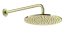 Верхний душ Gessi Inciso, Ø300 мм, настенный, цвет Brass PVD