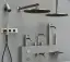Верхний душ Gessi316, Ø355 мм, шарнирный для потолочного крепления, цвет Steel Brushed