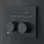 Термостат Gessi HI-FI, до 2-х функций одновременно, встраиваемый, внешняя часть, цвет Matte Black