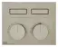Термостат Gessi HI-FI, до 2 функций одновременно, с кнопками вкл/выкл, внешняя часть, цвет Finox Brushed Nickel