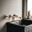 Смеситель для раковины Gessi Venti20 встраиваемый, на 3 отверстия с длинным изливом, внешняя часть, цвет Copper PVD