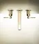 Смеситель для раковины Gessi Venti20, настенный, на 3 отверстия, без донного клапана, внешние части, цвет Brushed Brass PVD