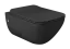 Унитаз Gessi Goccia, подвесной, со встроенным сифоном, сиденьем Slim, цвет Matt Black Ceramic