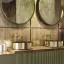 Смеситель для раковины Gessi Venti20, настенный, на 3 отверстия, без донного клапана, внешние части, цвет Brushed Brass PVD