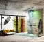 Накладная панель верхнего душа Gessi Colour, c подсветкой, 500x500 мм, цвет Steel Brushed